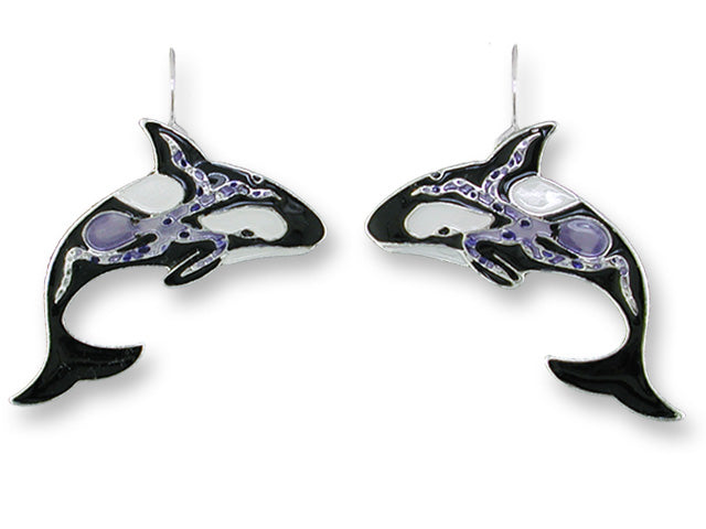 Orca Earrings - Pin
