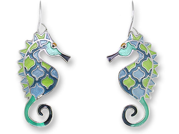 Swirly Seahorse Earrings