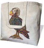 Puffin Canvas Tote Bag - Large