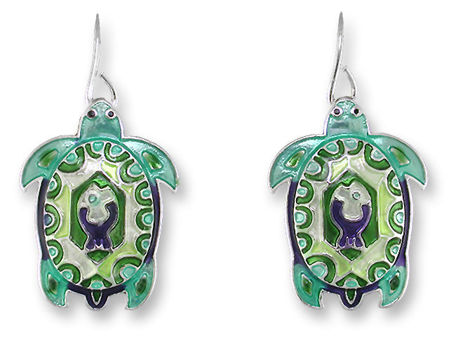 Turtle Montage Earrings - Pin
