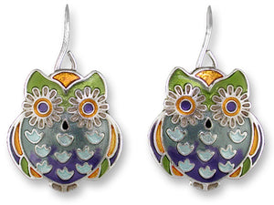 Wide Eyed Owl Earrings