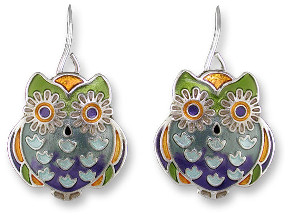 Wide Eyed Owl Earrings